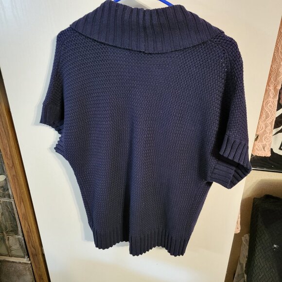 TOMMY HILFIGER NAVY BLUE SWEATER CARDIGAN SZ M - Picture 2 of 6